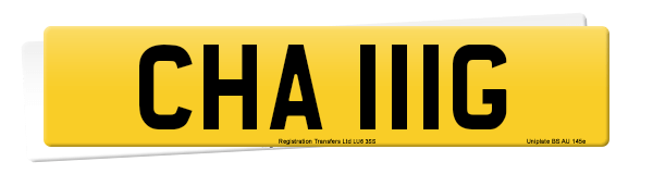 Registration number CHA 111G